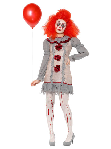 Women's  Vintage Clown Lady Costume