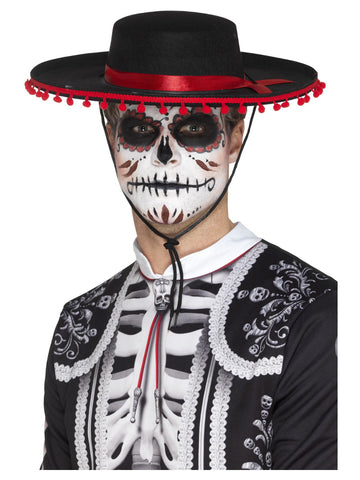 Adult Day of the Dead Senor Hat