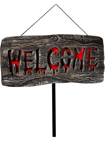 Light Up Welcome Outdoor Sign