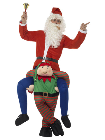 Men's Piggyback Elf Costume
