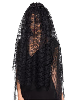Women's  Black Widow Veil - The Halloween Spot