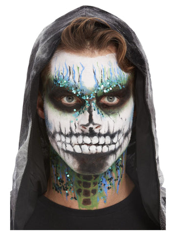 Make-Up FX, Deluxe GID Skeleton Kit, Aqua
