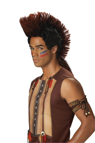 Men's Native American Inspired Warrior Mohawk Wig