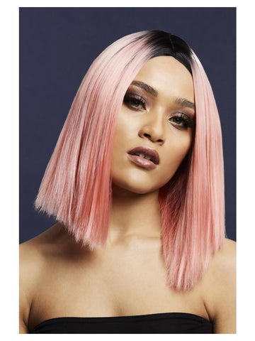 Fever Kylie Wig, Two Toned Blend, Coral Pink