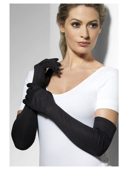Gloves, Black, Long - The Halloween Spot