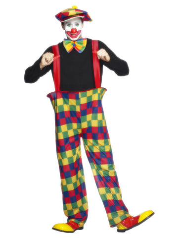 Men's Hooped Clown Costume